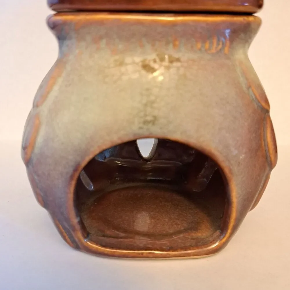 Vintage Ceramic Candle Warmer Owl Shaped Tea Candle 2-pieces